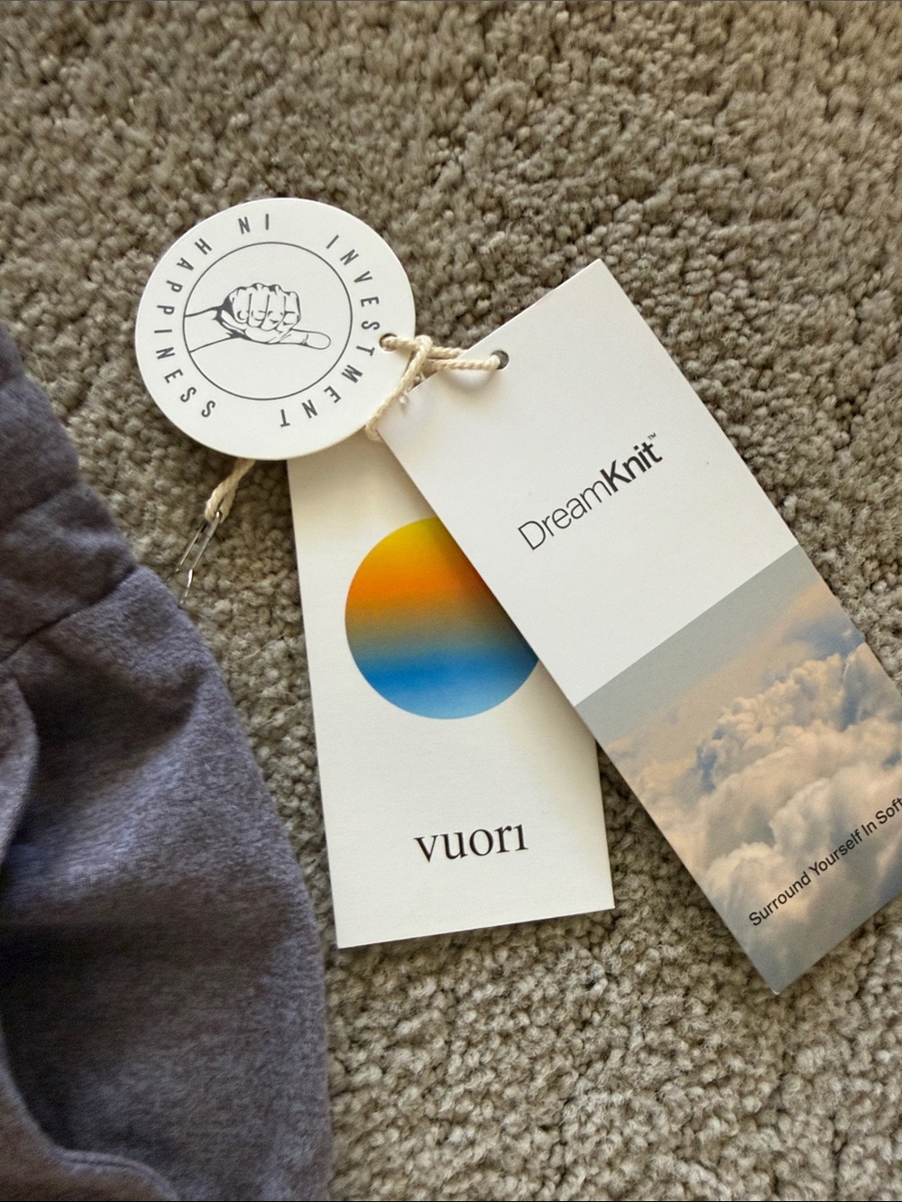 Vuori Heather Gray Joggers with Drawstring - Picture 4 of 4